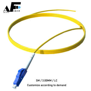 Awire Optical Fiber cable pigtail SM 3.00mm LC SC FC connector Simplex WPT84065 for FTTH