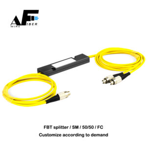 Awire Optical Fiber FBT splitter SM 50/50 coupler ABS box type WS840005 for FTTH