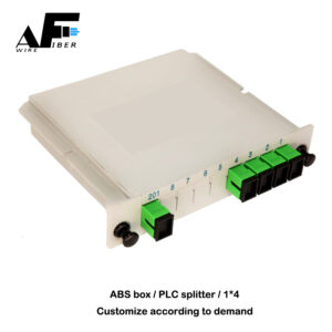 Awire Optical Fiber cable ABS box PLC splitter LGX type 1*4 WS840033 for FTTH