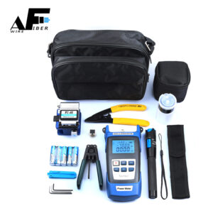 Awire Optical Fiber FTTH toolkit include fiber cleaver power meter VFL WT840040 for FTTH