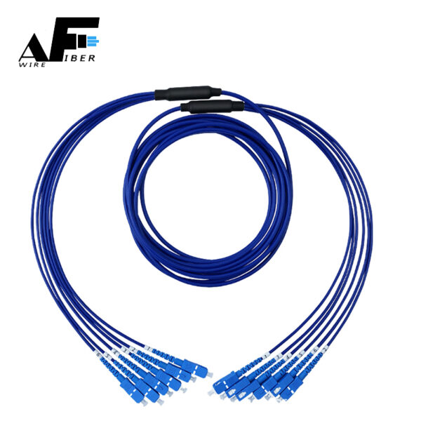 Awire Fiber Optic Fiber SM armored cable Patch cord 6cores SC connector WPC84049 for FTTH