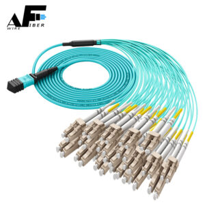 Awire Fiber Optic Fiber OM3 MM Patch cord duplex MPO LC connector WPC84060 for FTTH