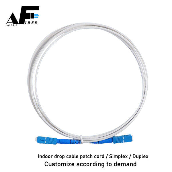 Awire Optic Fiber indoor drop cable Patch cord simplex SC connector WPC84070 for FTTH