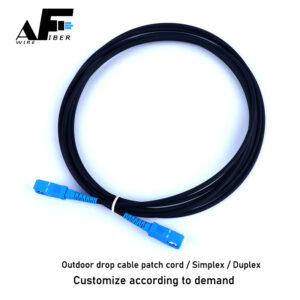 Awire Optic Fiber outdoor drop cable Patch cord simplex SC connector WPC84071 for FTTH