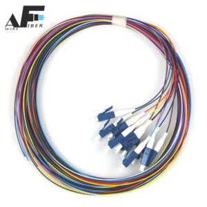 Awire Optic Fiber cable SM ribbon pigtail fan-out 12cores LC connector WPT84009 for FTTH