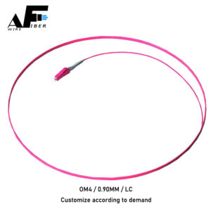 Awire Optic Fiber cable MM OM4 pigtail simplex 0.90MM LC connector WPT84066 for FTTH