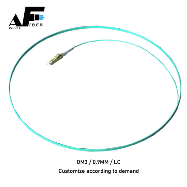 Awire Optic Fiber pigtail MM OM3 simplex 0.90MM LC connector WPT84066 for FTTH