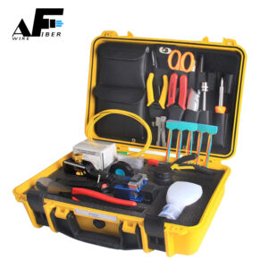 Awire Optical Fiber FTTH toolkit test toolkit include patch cord,kevlar,fiber cleaver and alcohol bottle WT840052 for FTTH