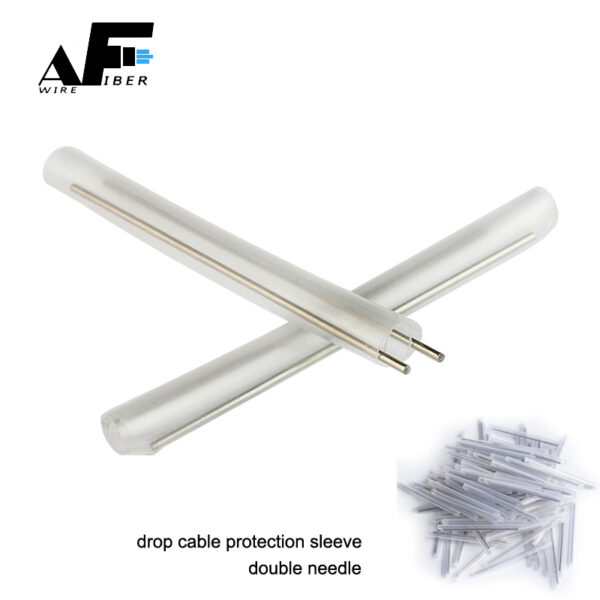 Awire Optical Fiber drop cable fusion splicing heat shrinkable double needle protection sleeve WT840054 for FTTH