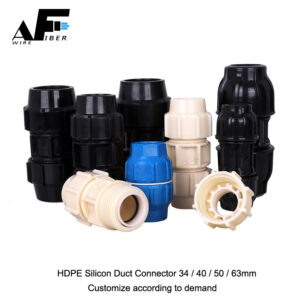 Awire Optical Fiber silicon duct connector pipe coupler micro duct connector WFB860002 for FTTH