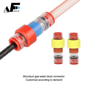 Awire Optical Fiber Air Blowing cable micro duct gas water block connector WFB860007 for FTTH