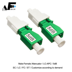 Awire Optical Fiber attenuator 5dB male to female coupler SM LC-APC WFC890002 for FTTH