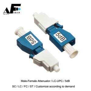 Awire Optical Fiber attenuator male to female coupler SM LC-UPC WFC890003 for FTTH