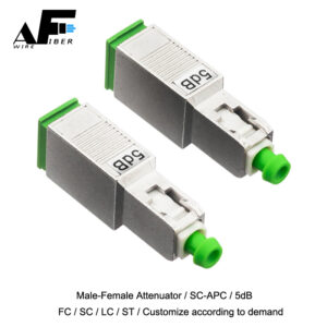 Awire Optical Fiber attenuator 5dB male to female coupler SC-APC WFC890006 for FTTH