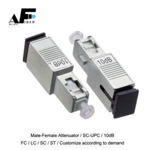 Awire Optical Fiber attenuator 10dB male to female coupler SC-UPC adaptor WFC890007 for FTTH