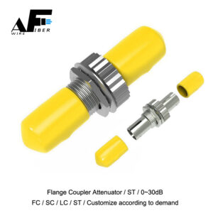 Awire Optical Fiber Flange coupler attenuator 0~30dB ST adaptor WFC890011 for FTTH