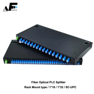 Awire Optical Fiber cable Rack mount type PLC splitter 1*16 or 1:32 WF880004A for FTTH