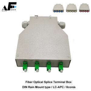 Awire Optical Fiber Distribution Patch Panel DIN Rain Mount terminal box 8cores WF880045 for FTTH