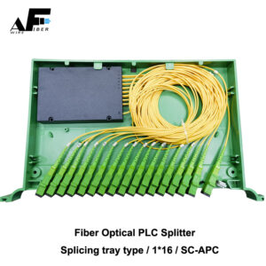 Awire Optical Fiber Splicing tary type PLC splitter 1:16 SCAPC WS840059 for FTTH