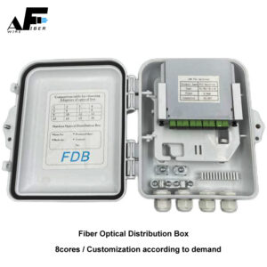 Awire Optical Fiber Cable Distribution Terminal Box 8 cores FDB PLC Splitter WF880091 for FTTH