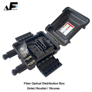 Awire Optical Fiber Cable Distribution Closure outdoor Joint Terminal Box 2 inlet 16 cores WF880101 for FTTH