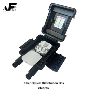 Awire Optical Fiber Cable Distribution Closure outdoor Joint Terminal Box 2 inlet 24 cores WF880102 for FTTH